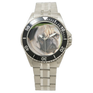 Niedlicher Mops Armbanduhr