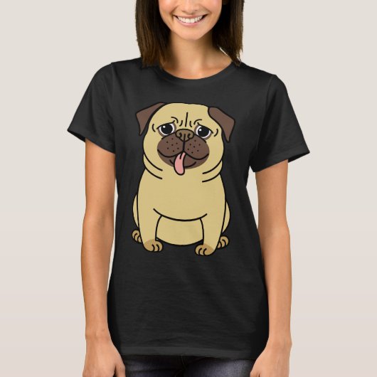 Niedlicher Mops Classic T - Shirt 246 (Vorderseite)