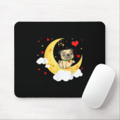 Niedlicher Mops Der Valentinstag Mops Hund Lover Mousepad (Mit Mouse)
