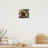 Niedlicher Mops Dog 2025 Kalender Poster (Küche)
