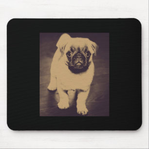 Niedlicher Mops Dog Portrait Mousepad