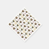 Niedlicher Mops Druckpapier Napkins Serviette (Ecke)