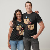 Niedlicher Mops Engel/Teufel T-Shirt (Unisex)