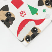 Niedlicher Mops Fleecedecke (Ecke)