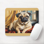 Niedlicher Mops für Hundeliebhaber Mousepad (Mit Mouse)