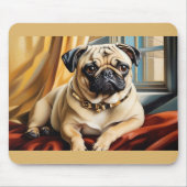 Niedlicher Mops für Hundeliebhaber Mousepad (Vorne)