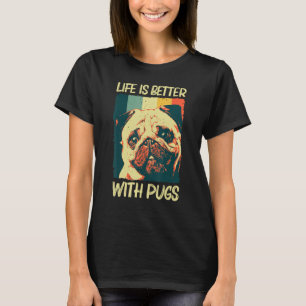 Niedlicher Mops für Männer Haustiere Hunde Welpen  T-Shirt