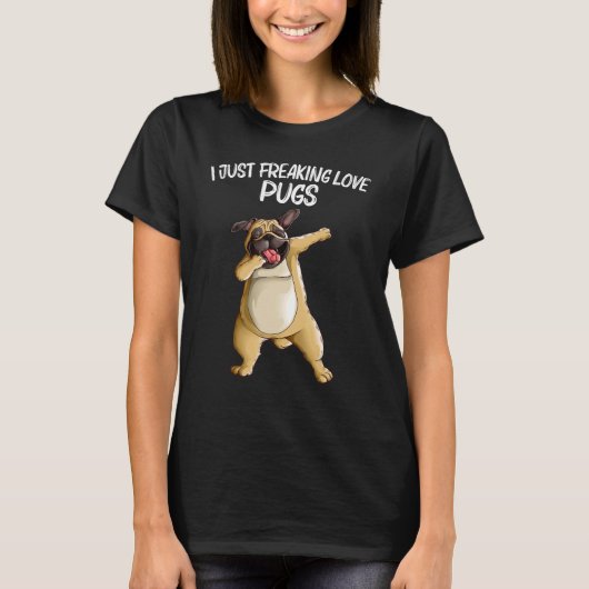 Niedlicher Mops für Männer Mops Dosierung Dosierun T-Shirt (Vorderseite)