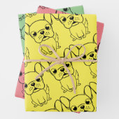 Niedlicher Mops Geschenkpapier Set (Beispiel)