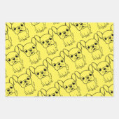 Niedlicher Mops Geschenkpapier Set (Vorderseite)