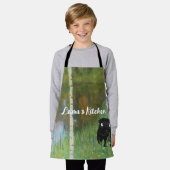 Niedlicher Mops Gustav Klimt Forest Child Schürze (Getragen)