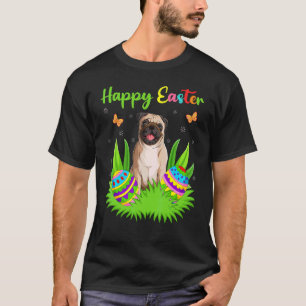 Niedlicher Mops Happy Ostertag Möpsen T-Shirt