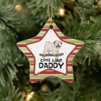 Niedlicher Mops Hund Cool wie Daddy Weihnachten