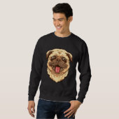 Niedlicher Mops Hund Essenzieller T - Shirt 8 (Vorne ganz)