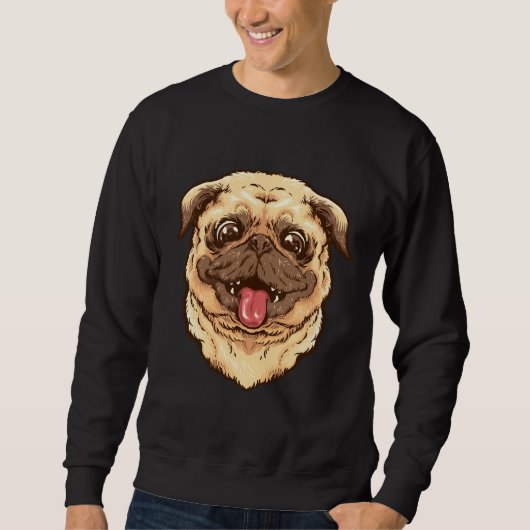 Niedlicher Mops Hund Essenzieller T - Shirt 8 (Vorderseite)