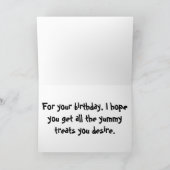 Niedlicher Mops Hund Geburtstag Karte (Innenseite)