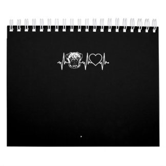 Niedlicher Mops Hund Herzschlag Lieblicher Mops Hu Kalender