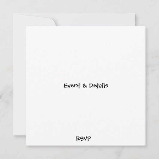 Niedlicher Mops Hund Personalisiertes Party lädt e Einladung (Rückseite)