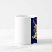 Niedlicher Mops Hund Weihnachten Kaffeetasse (Mittel)