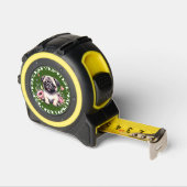 Niedlicher Mops Hunde Foto Pfoten Hörnchen Rahmen Maßband (Winkel)