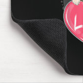 Niedlicher Mops Hunde Herz Mops Valentinisches Ges Mousepad (Ecke)