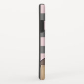 Niedlicher Mops Hundeherz und Streifenmuster Monog Case-Mate iPhone Hülle (Hinten/Rechts)