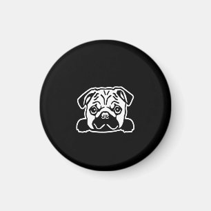 Niedlicher Mops Hundeschild Mops Lovers Magnet