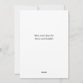 Niedlicher Mops im Schnee Weihnachtskarte Feiertagskarte (Rückseite)