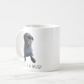 Niedlicher Mops Kaffeetasse (Vorderseite Links)
