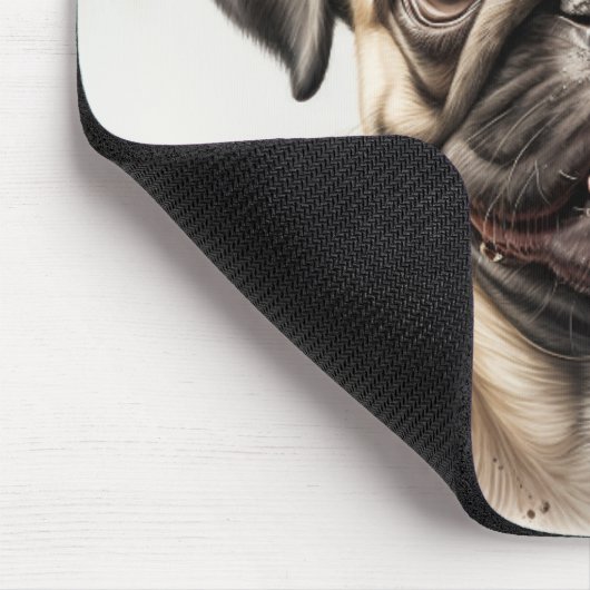 Niedlicher Mops kühlt Beste Hunde-Mama je Mousepad (Ecke)
