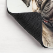Niedlicher Mops kühlt Beste Hunde-Mama je Mousepad (Ecke)