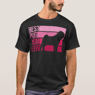 Niedlicher Mops Kunst für Mama Frauen Haustiere Hu T-Shirt