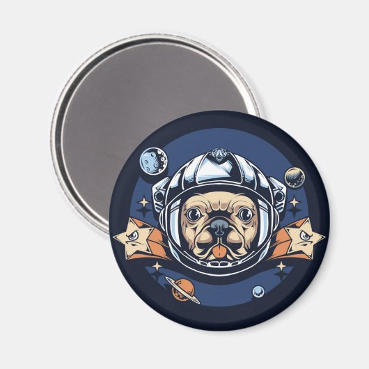 Niedlicher Mops Magnet (Vorderseite/Rückseite)