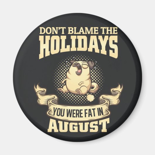 Niedlicher Mops Magnet (Vorne)