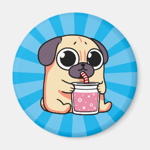 Niedlicher Mops Magnet
