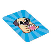 Niedlicher Mops Magnet (Rechte Seite)