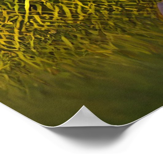 Niedlicher Mops mit Herz Poster (Ecke)