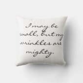 Niedlicher Mops mit rosa Bow Personalisiert Kissen (Rückseite)