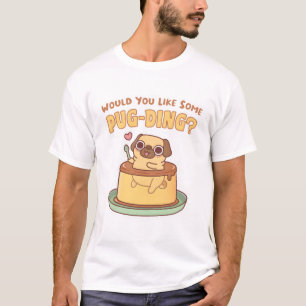 Niedlicher Mops möchte ein Mops-Pudd T-Shirt
