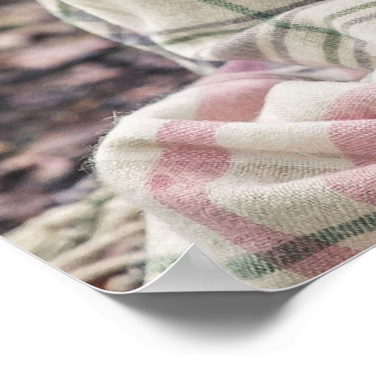 Niedlicher Mops Nah-Up-Poster Poster (Ecke)