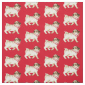 Niedlicher Mops Nase in der Luft und Bugs Krawatte Stoff (Muster)