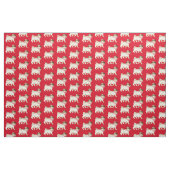 Niedlicher Mops Nase in der Luft und Bugs Krawatte Stoff (Fat Quarter (45,7 x 55,9 cm))
