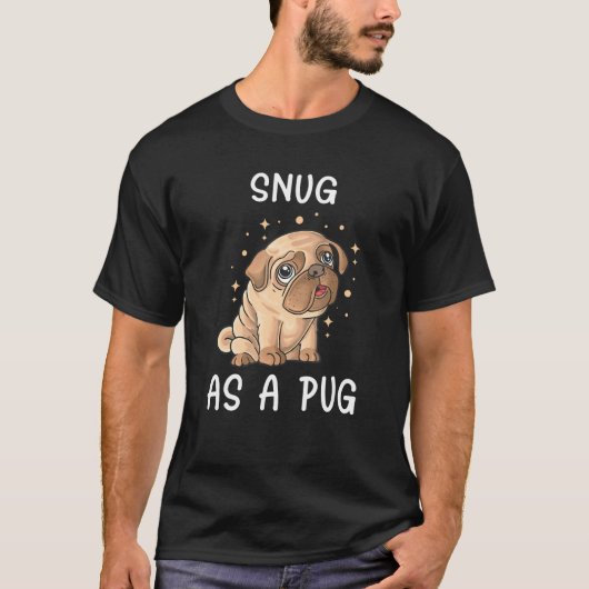 Niedlicher Mops Pajama als Mops Mops Hund T-Shirt (Vorderseite)