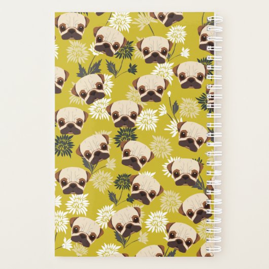 Niedlicher Mops-Planer Planer (Rückseite)