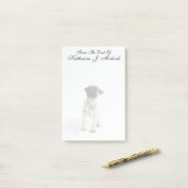 Niedlicher Mops Post-it Klebezettel (Auf Schreibtisch)