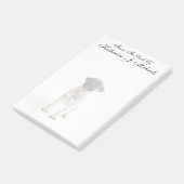 Niedlicher Mops Post-it Klebezettel (angewinkelt)