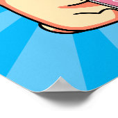 Niedlicher Mops Poster (Ecke)