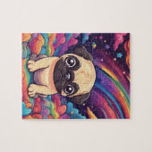 Niedlicher Mops Puzzle (Horizontal)
