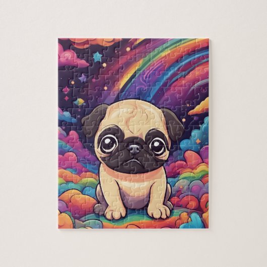 Niedlicher Mops Puzzle (Vertikal)
