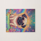 Niedlicher Mops Puzzle (Horizontal)
